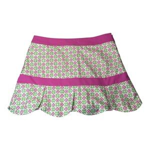 Birdies and Bows Pink Green Golf Tennis Pickleball Skort Skirt Women’s Size 10